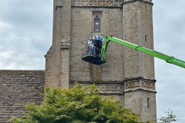 Clock building repair Montacute