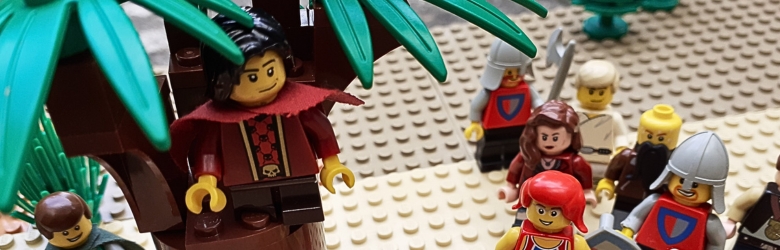 Lego Zaccaeus in the tree