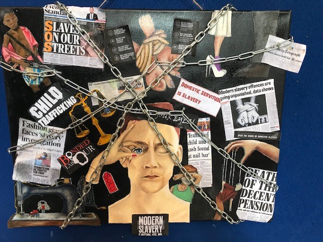 Anti Modern Slavery Day picture from Bridgwater Hidden Voices event