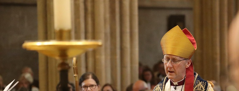 Bishop Michael at  his installation. Photo credit Jason Bryant